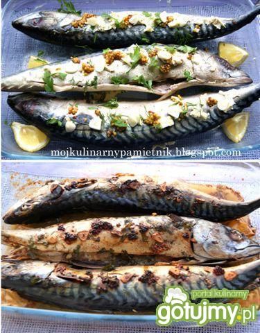 Makrela w maślano - cytrynowym sosie