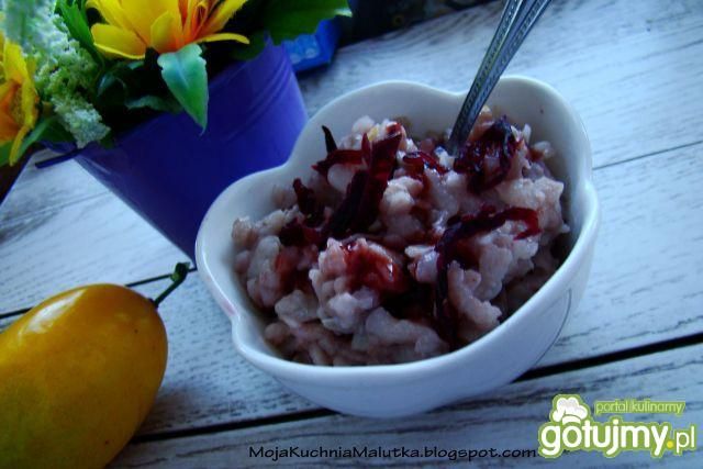 Malinowe płatki ryżowe z hibiskusem  Malinowe płatki ryżowe z hibiskusem