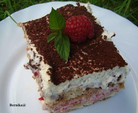Malinowe tiramisu Malinowe tiramisu