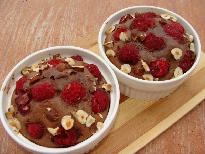 Maliny w cieście z nutelli