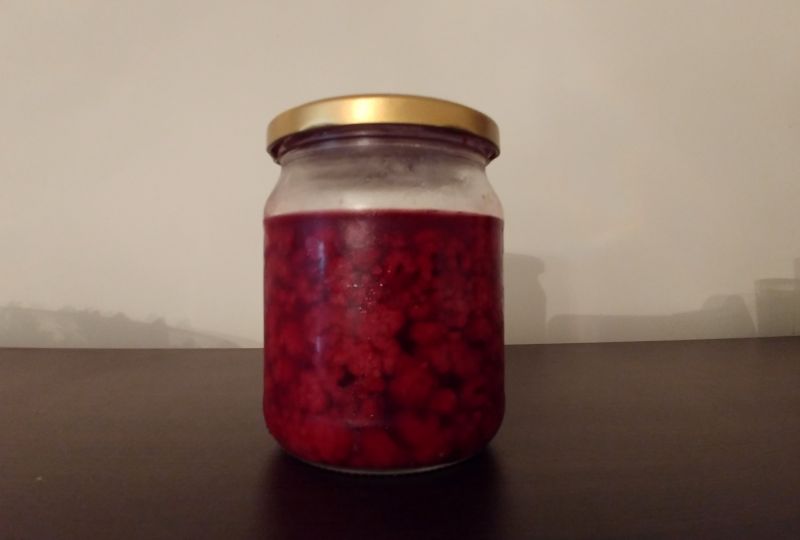 Maliny w syropie na zimę