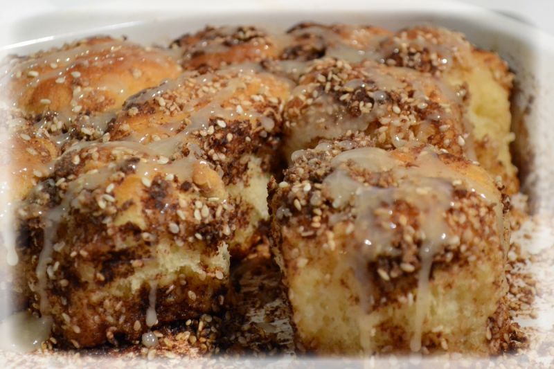 Małpi chlebek z sezamem