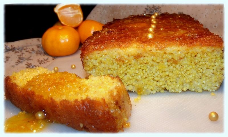 Mandarynkowe ciasto jaglane