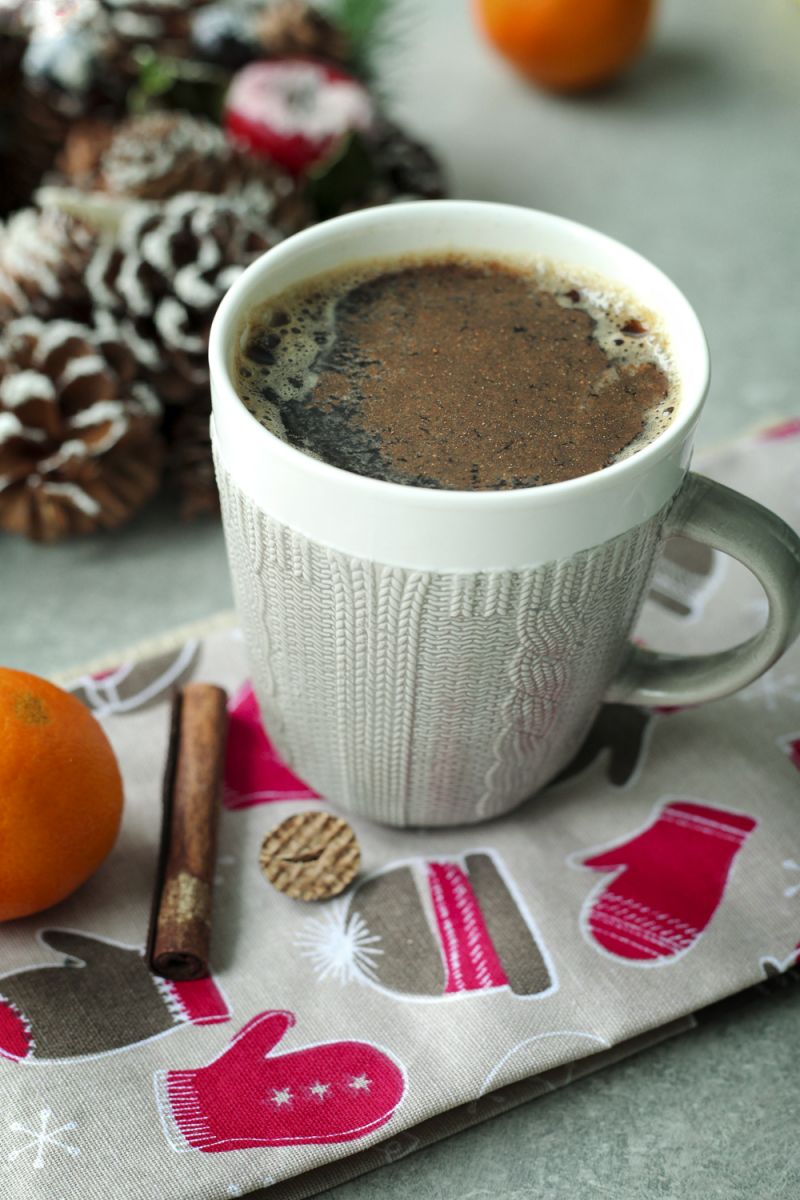 Mandarynkowo-muszkatołowa kawka z cynamonem