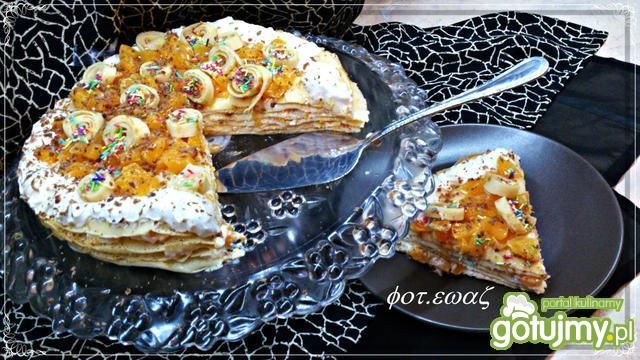 Mandarynkowy torcik naleśnikowy Mandarynkowy torcik naleśnikowy