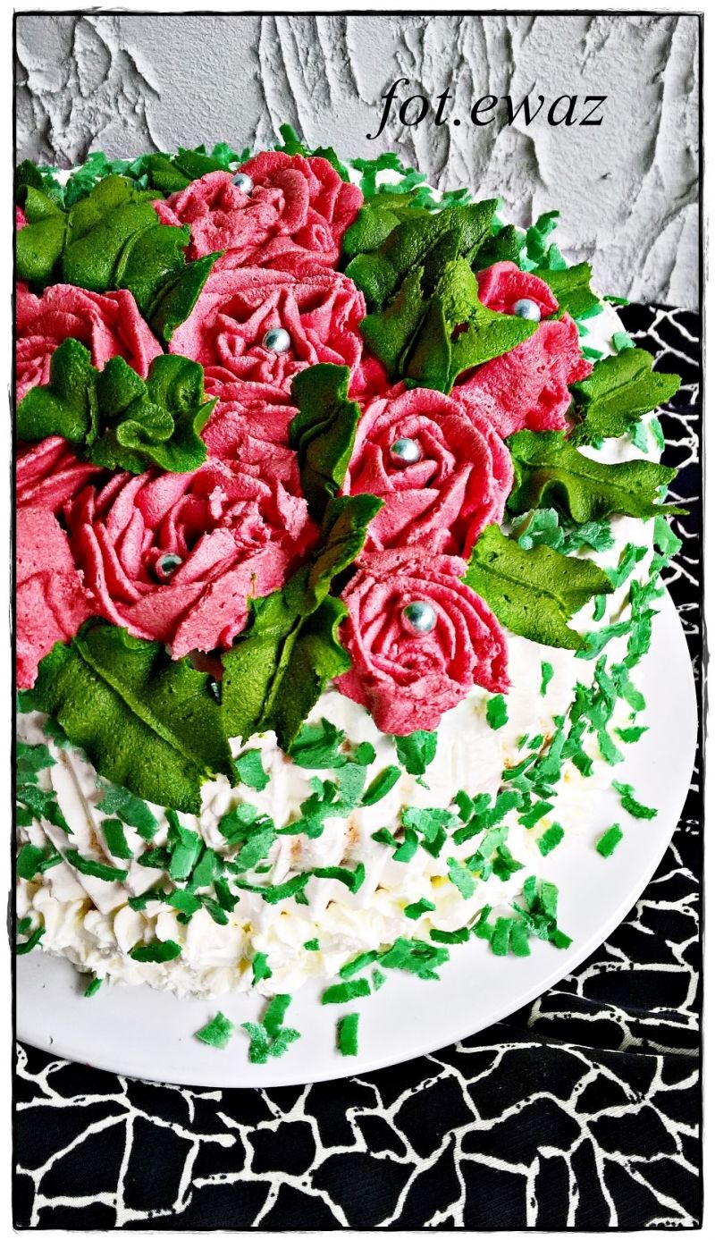 Mandarynkowy tort rocznicowy