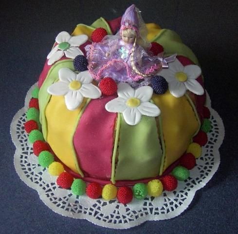Marcepanowy Tort Lalka Marcepanowy Tort Lalka
