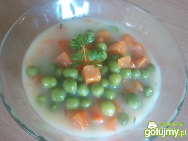 Marchewka z groszkiem do obiadu Marchewka z groszkiem do obiadu