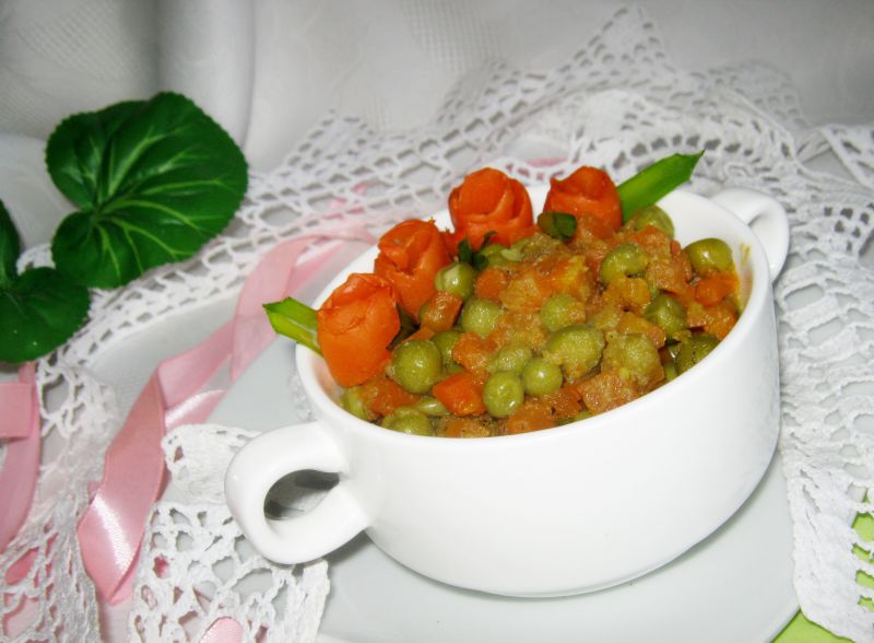 Marchewka z groszkiem do obiadu