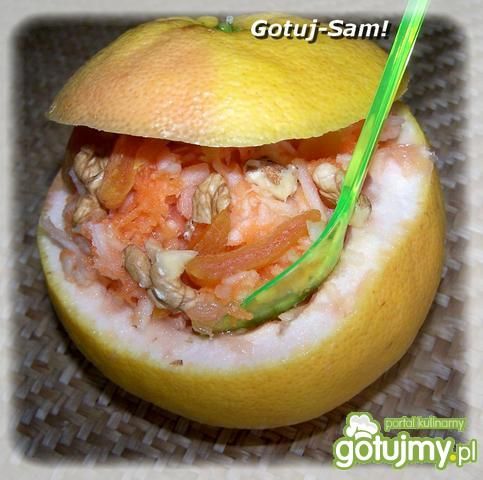 Marchewka z jabłkiem w grapefruicie Marchewka z jabłkiem w grapefruicie