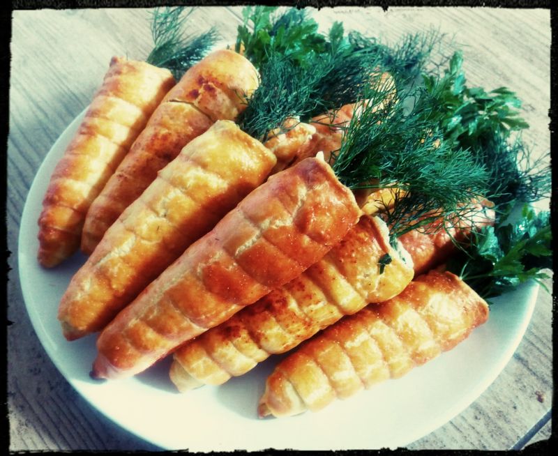 Marchewki z sałatką Marchewki z sałatką