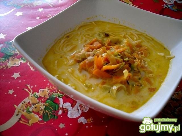 Marchewkowa zupa z porem