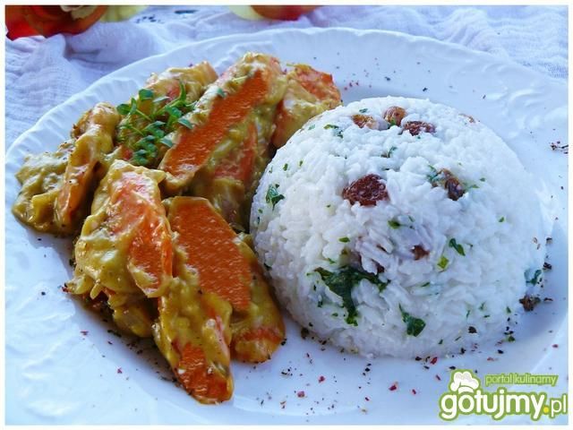 Marchewkowe curry z kolorowym ryżem Marchewkowe curry z kolorowym ryżem