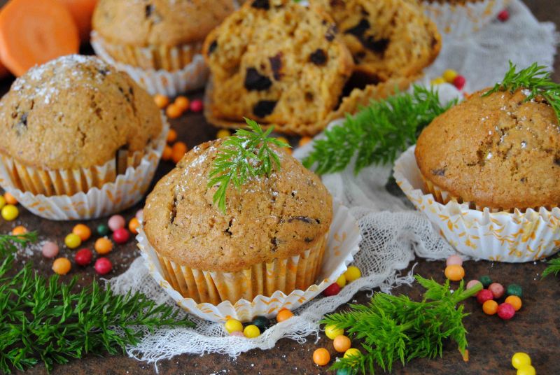 Marchewkowe muffinki Marchewkowe muffinki