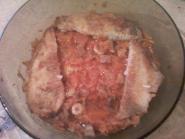 Marchewkowo-cebulowa rybka Marchewkowo-cebulowa rybka