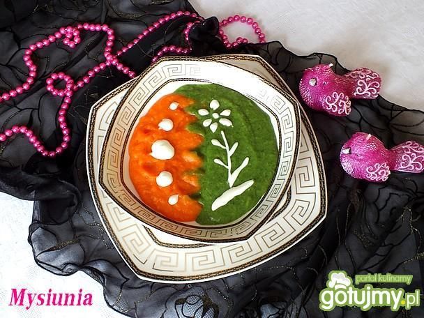 Marchewkowo - szpinakowa zupa krem