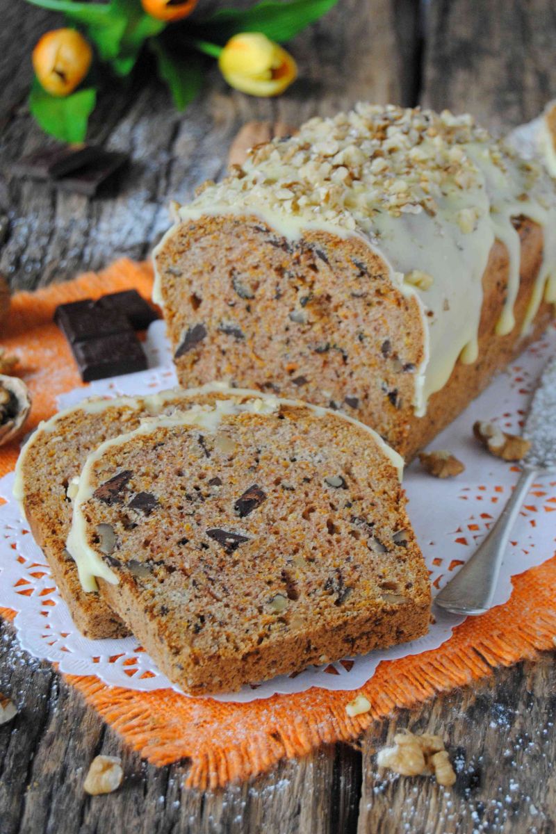 Marchwiowo- czekoladowy  keks Marchwiowo- czekoladowy  keks