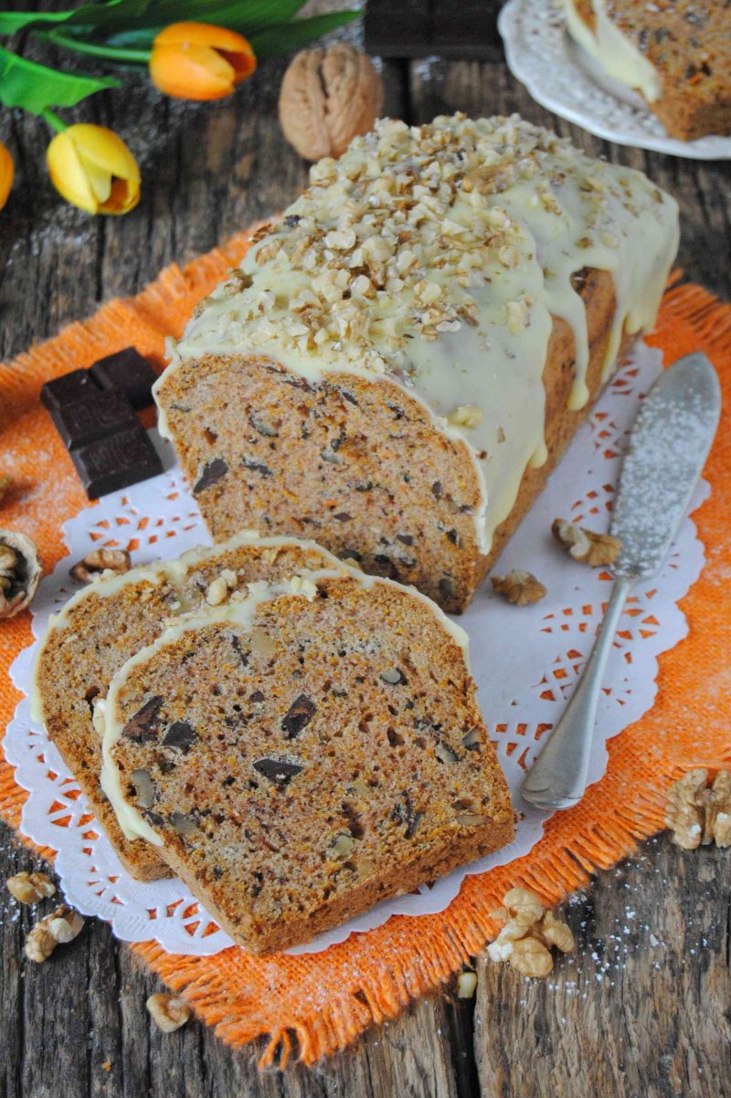 Marchwiowo- czekoladowy  keks Marchwiowo- czekoladowy  keks