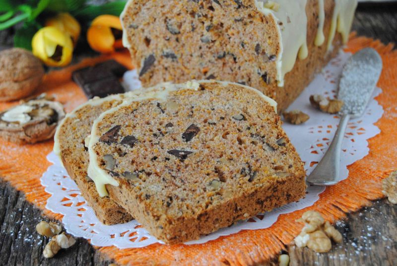 Marchwiowo- czekoladowy  keks Marchwiowo- czekoladowy  keks