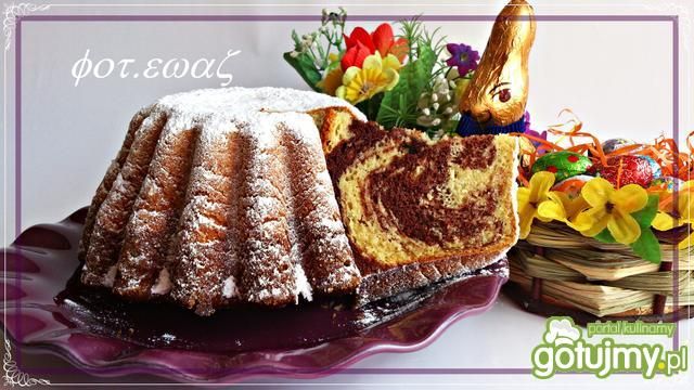 Marmurkowa babka budyniowa