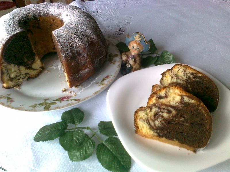 Marmurkowa babka cytrynowa