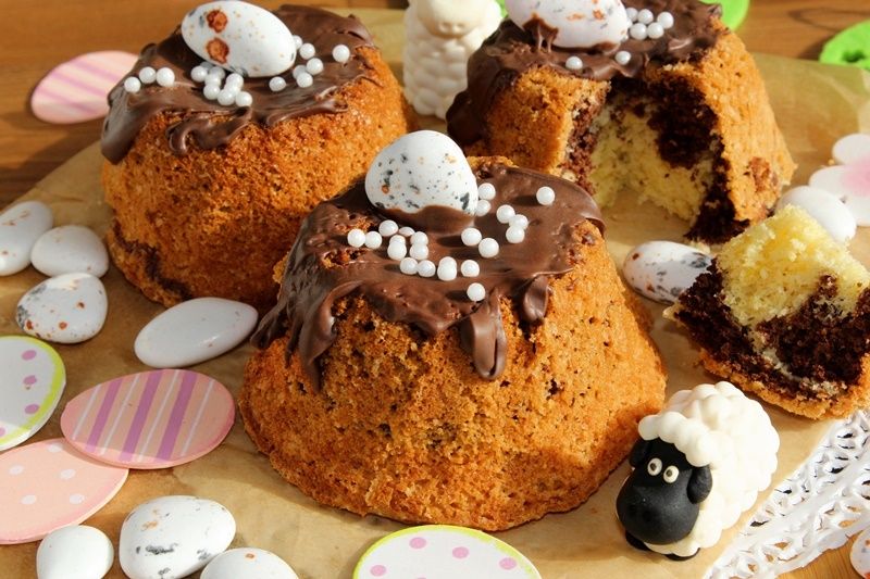 Marmurkowe babeczki z majonezem Marmurkowe babeczki z majonezem