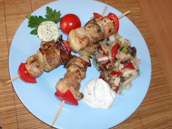 Marynaty do miesa i watrobki z grilla.