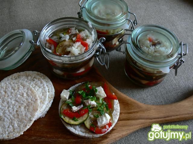 Marynowana sałatka z grillowanej cukini