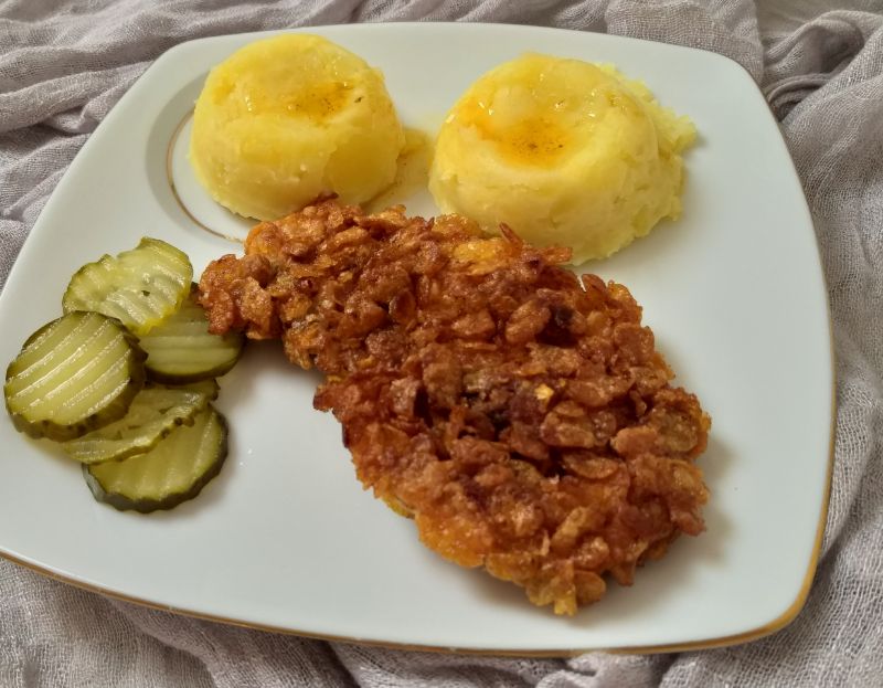 Marynowane filety w płatkach kukurydzianych