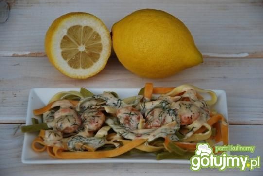 Marynowane krewetki z sosem cytrynowym