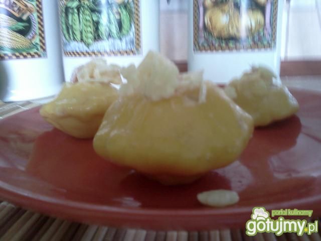 marynowane patisony nadziewame sałatką