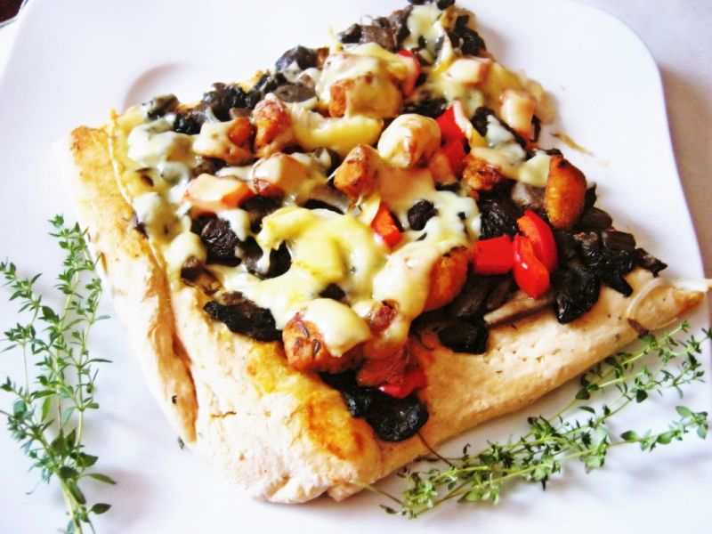 Maślaki na włoskim cieście Maślaki na włoskim cieście