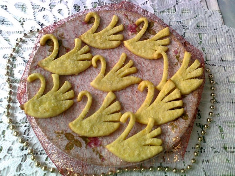 Maślane ciasteczka łabędzie