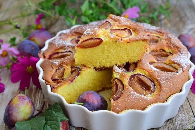 Maślane ciasto śliwkowe Maślane ciasto śliwkowe