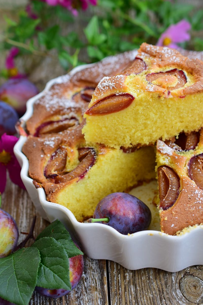 Maślane ciasto śliwkowe Maślane ciasto śliwkowe