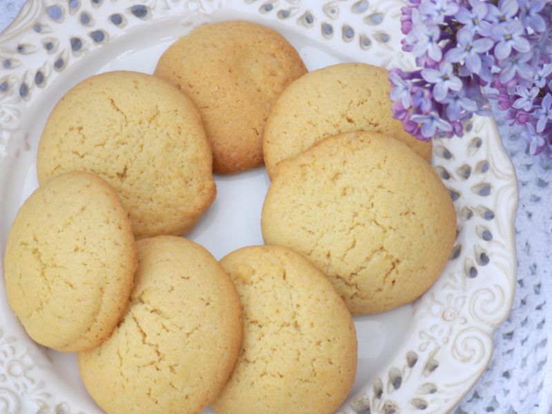 Maślane, ucierane ciasteczka