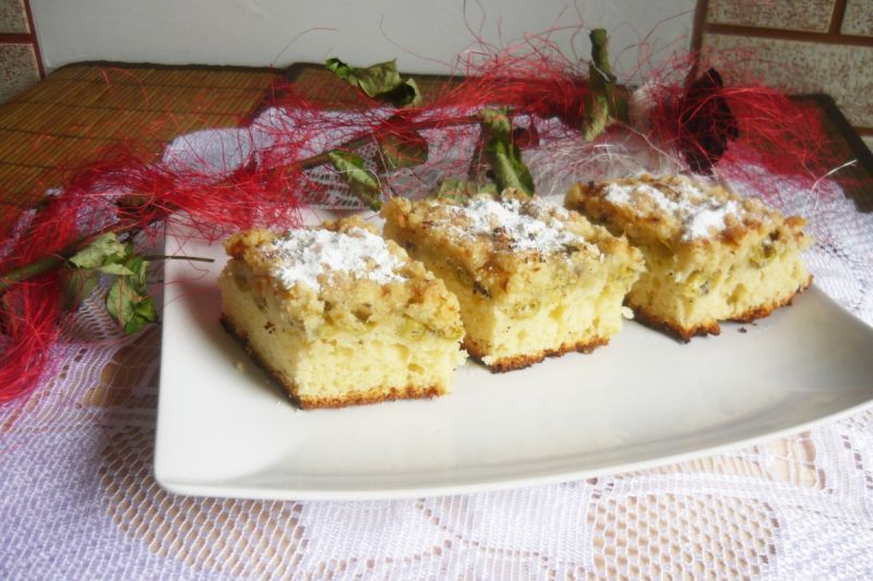 Maślankowe ciasto z agrestem