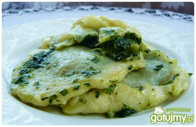 Maxi pierogi z aromatycznym szpinakiem