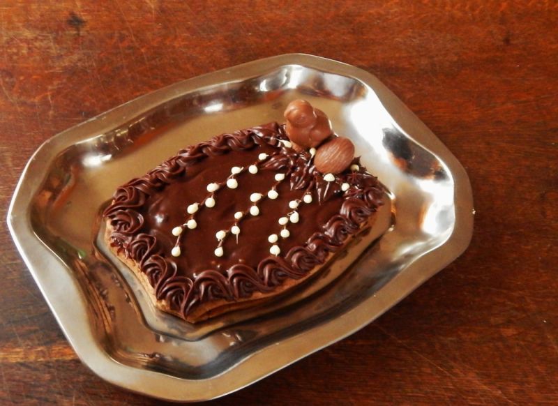 Mazurek czekoladowo-śliwkowy