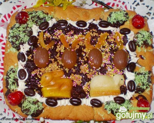 Mazurek czekoladowo-wiśniowy   Mazurek czekoladowo-wiśniowy