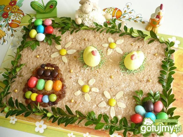 Mazurek kokosowy z nutką pomarańczy