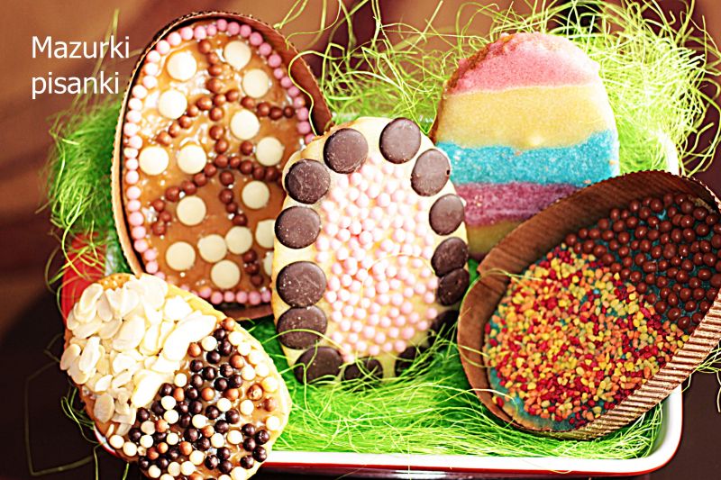Mazurek pisanka Wielkanoc tuż tuż