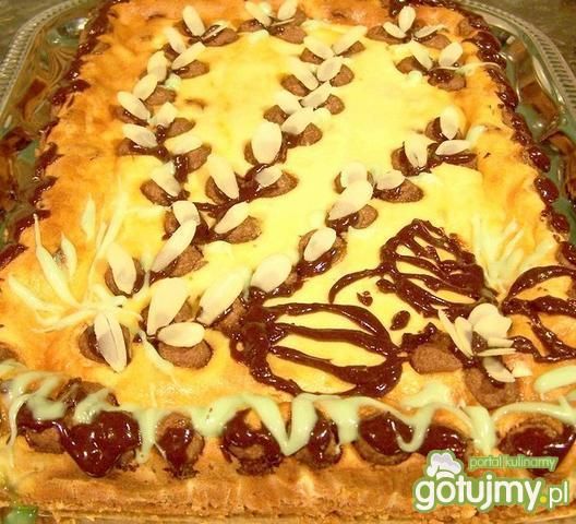 Mazurek serowy - koronkowy