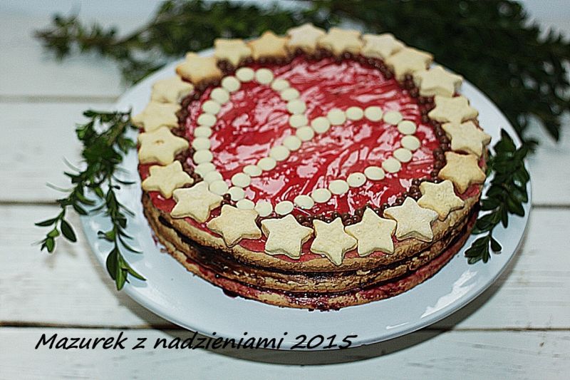 Mazurek Wielkanocny  o smaku migdałowym  Mazurek Wielkanocny  o smaku migdałowym