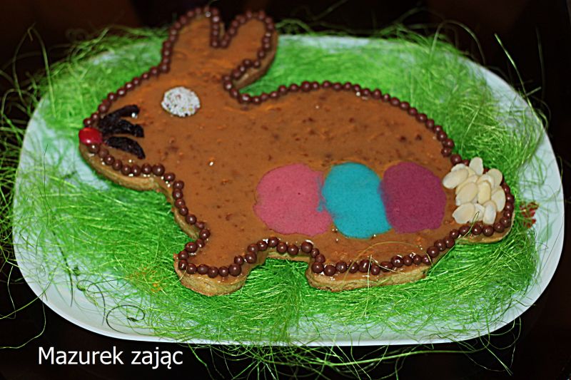 Mazurek Wielkanocny zając Mazurek Wielkanocny zając