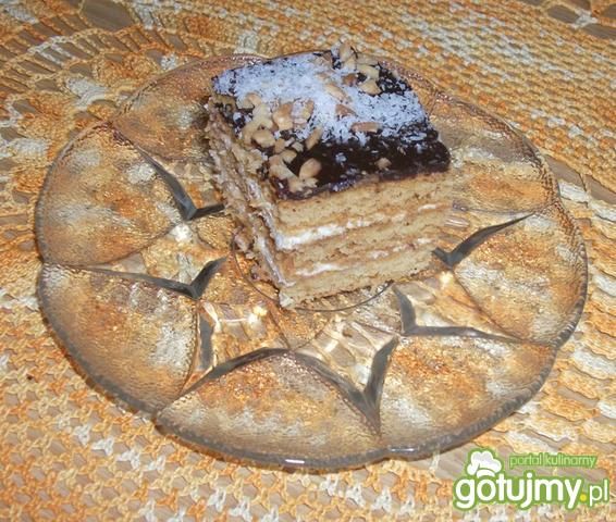 Mazurek z masą śmietankową