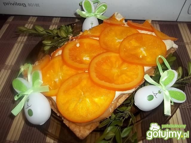 Mazurek z pomarańczami 3