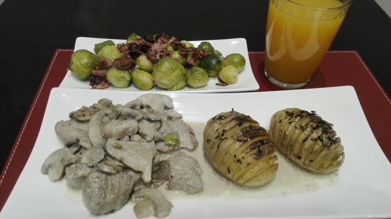 Medaliony wieprzowe w sosie z grzybów shiitake Medaliony wieprzowe w sosie z grzybów shiitake