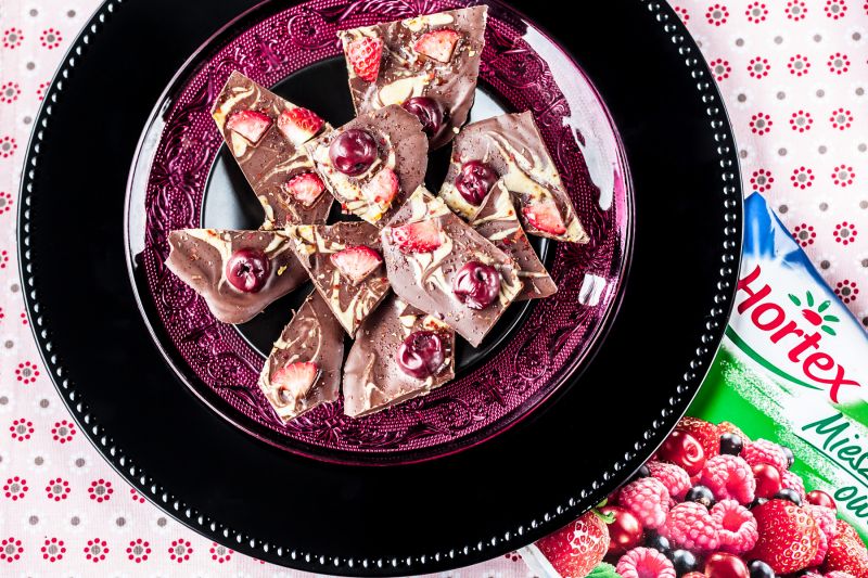 Meksykańska czekolada z owocami na ostro