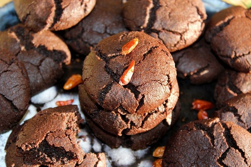 Meksykańskie ciastka czekoladowe z pieprzem cayenne Meksykańskie ciastka czekoladowe z pieprzem cayenne